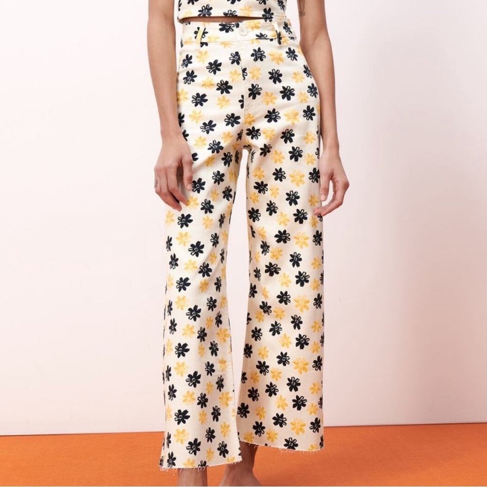 Zara Marine Floral Pants